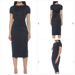 Alexia Admore CRYSTA Midi Dress ~ Navy